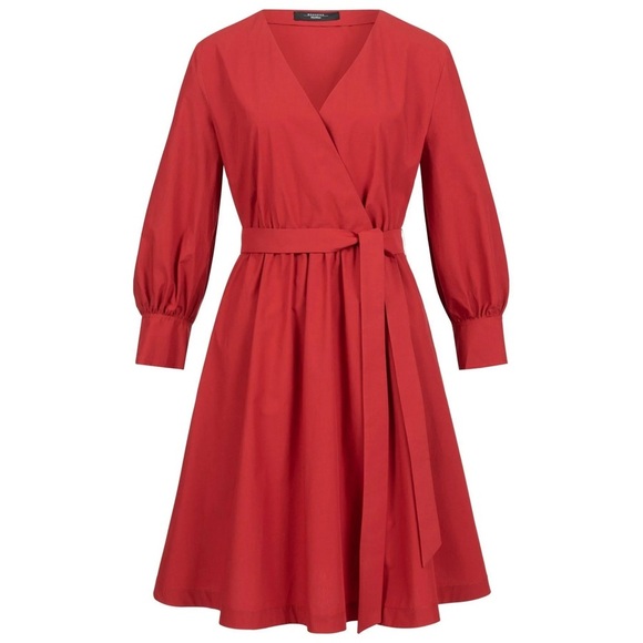 MAXMARA • Faita Shirt Dress in Cherry - Picture 3 of 16